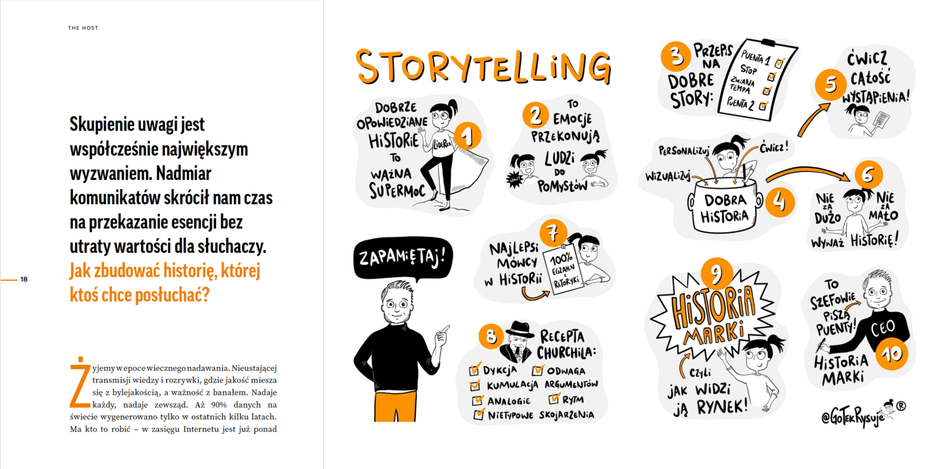 rozdział podręcznika the host storytelling